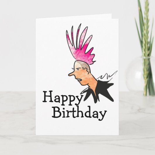 Punk Rock Birthday Card Karte (Vorderseite)
