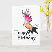Punk Rock Birthday Card Karte (Gelbe Blume)