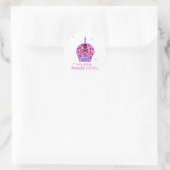 Punk Rock Birthday Princess Runder Aufkleber (Tasche)