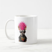 Punk Rock Chihuahua Pink Mohawk Musik Lover Pet Do Kaffeetasse (Links)