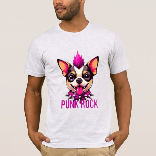 PUNK ROCK CHIHUAHUA T-Shirt (Vorderseite)