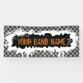 Punk Rock Custom Band Merch Music Gig Musician Ban Banner (Horizontal)