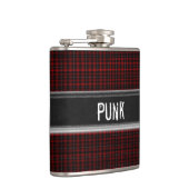 Punk Rock Custom Kariert Monogram Flask Flachmann (Rechts)