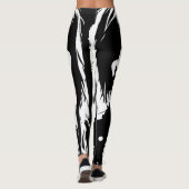 Punk Rock Custom Quote Text Street Art Graffiti Leggings (Rückseite)
