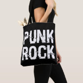 Punk Rock Distressed-Typografie Tasche (Von Nahem)