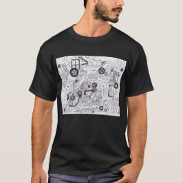 Punk Rock Doodle #6 Collision Black T-Shirt