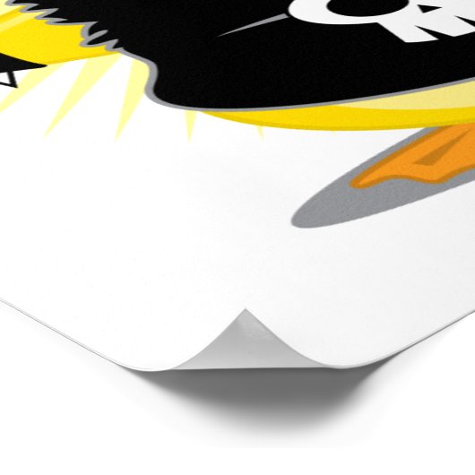 Punk Rock Duck Poster (Ecke)