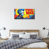 PUNK ROCK FOREVER-2 LEINWANDDRUCK (Insitu (Schlafzimmer))