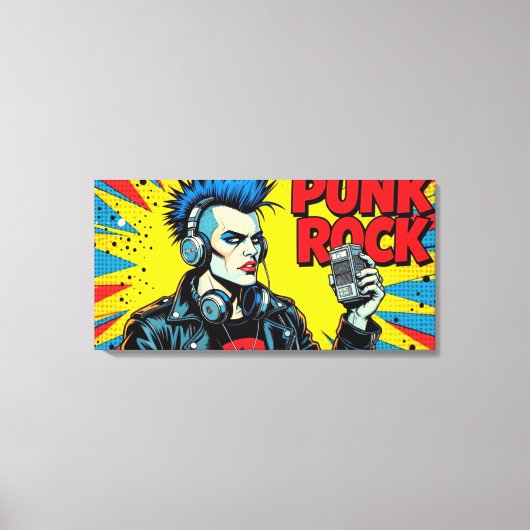 PUNK ROCK FOREVER LEINWANDDRUCK (Vorderseite)