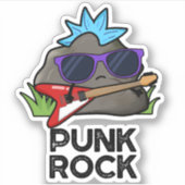Punk Rock Funny Music Pub Aufkleber (Vorderseite)