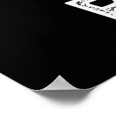 Punk Rock Funny Music Pub Dark BG Poster (Ecke)