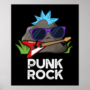 Punk Rock Funny Music Pub Dark BG Poster