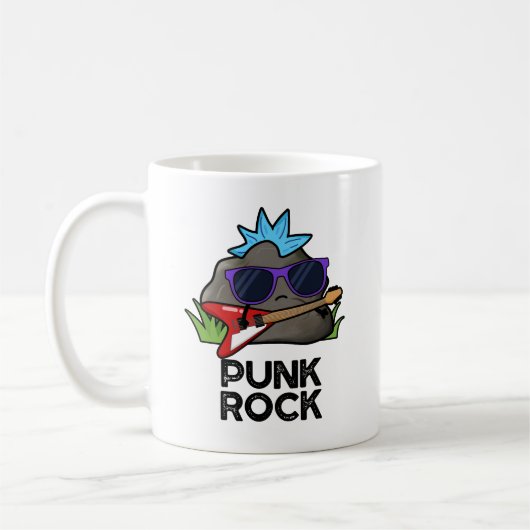 Punk Rock Funny Music Pub Kaffeetasse (Links)