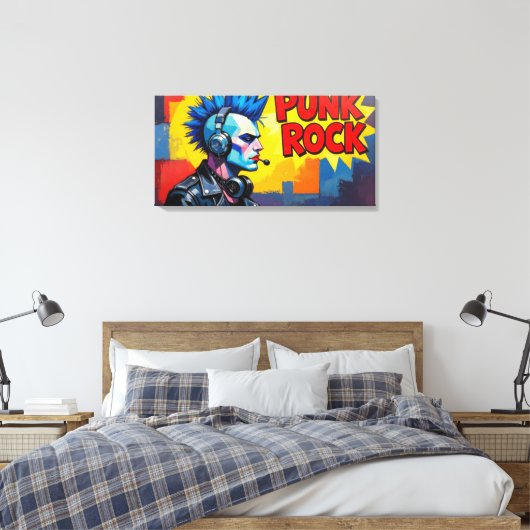 PUNK ROCK FÜR IMMER-2 LEINWANDDRUCK (Insitu (Schlafzimmer))