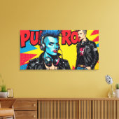 PUNK ROCK FÜR IMMER-3 LEINWANDDRUCK (Insitu (Wohnzimmer))