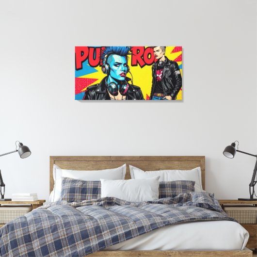 PUNK ROCK FÜR IMMER-3 LEINWANDDRUCK (Insitu (Schlafzimmer))