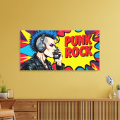 PUNK ROCK FÜR IMMER-4 LEINWANDDRUCK (Insitu (Wohnzimmer))