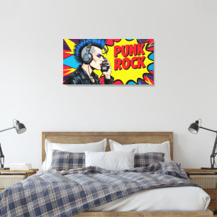 PUNK ROCK FÜR IMMER-4 LEINWANDDRUCK