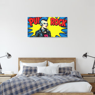PUNK ROCK FÜR IMMER-5 LEINWANDDRUCK