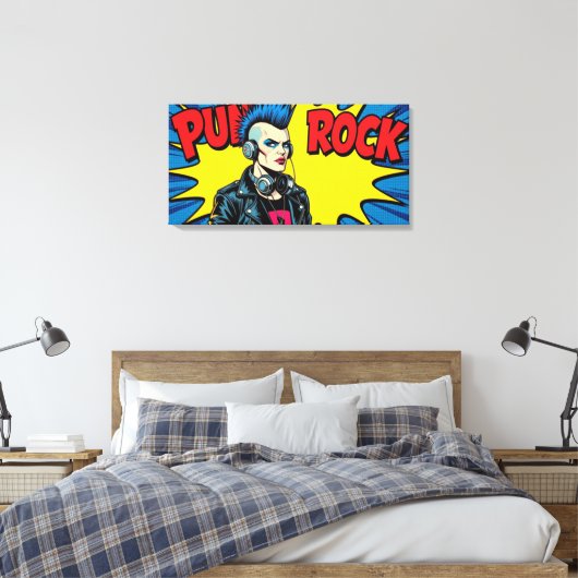 PUNK ROCK FÜR IMMER-5 LEINWANDDRUCK (Insitu (Schlafzimmer))