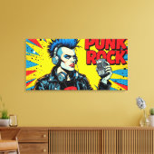 PUNK ROCK FÜR IMMER LEINWANDDRUCK (Insitu (Wohnzimmer))