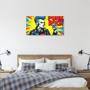 PUNK ROCK FÜR IMMER LEINWANDDRUCK