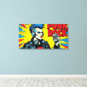 PUNK ROCK FÜR IMMER LEINWANDDRUCK (Insitu (Holzboden))