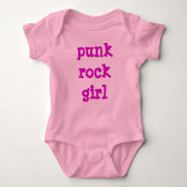 Punk Rock Girl Baby Strampler (Vorderseite)