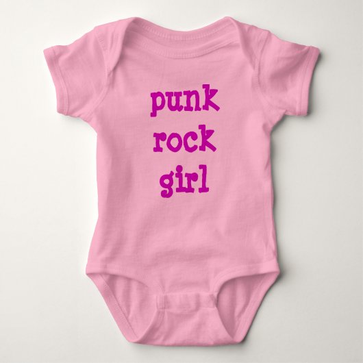 Punk Rock Girl Baby Strampler (Vorderseite)