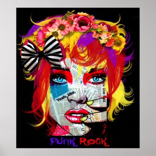 Punk Rock Girl Poster (Vorne)