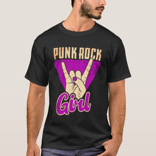 Punk Rock Girl Pullover Hoodie (Vorderseite)