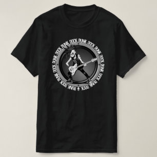 Punk Rock Gitarrist Kunst Cooler Musiker Klassiker T-Shirt