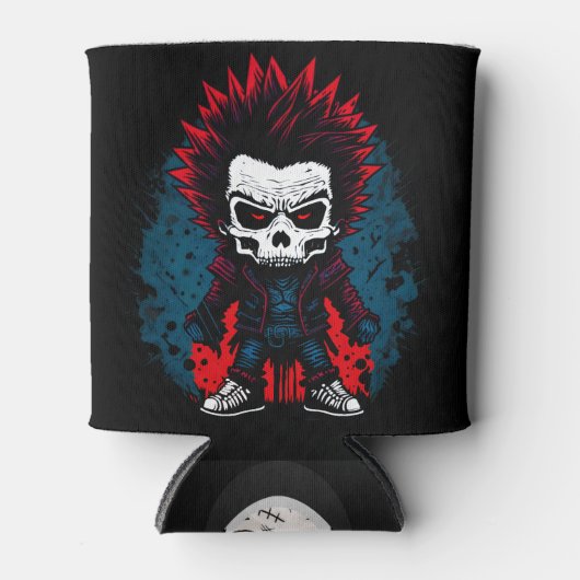 Punk Rock Grunge Zombie Cooles Design Dosenkühler (Vorderseite)