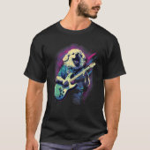 Punk Rock Guitar Great Pyrenees Dog Guitarist for T-Shirt (Vorderseite)