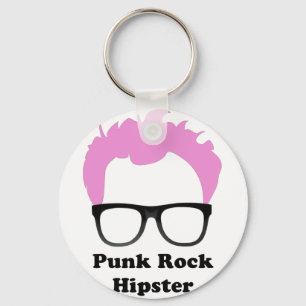 Punk Rock Hipster Schlüsselanhänger