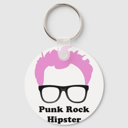 Punk Rock Hipster Schlüsselanhänger (Vorderseite)