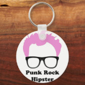 Punk Rock Hipster Schlüsselanhänger (Vorderseite)
