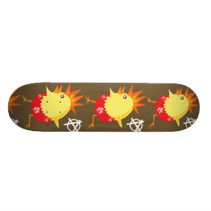 Punk-Rock-Hühnchen Skateboard