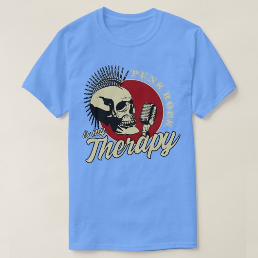 Punk Rock ist meine Therapie T-Shirt (Design vorne)