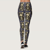 Punk Rock Kitten Niedlich Cat Design Leggings (Rückseite)