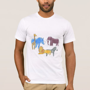 Punk Rock Kritzelbild #38 Afrikanische Savannentie T-Shirt