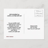 Punk Rock Liebe Wedding Bridal Dusche Einladung (Rückseite)