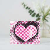 Punk Rock Liebe Wedding Bridal Dusche Einladung (Stehend Vorderseite)