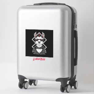 Punk Rock Llamas Rule Aufkleber