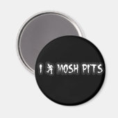 Punk Rock Mosh pit Typ Girls Punk Musik Slam Pit Magnet (Vorderseite/Rückseite)