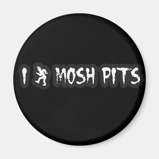 Punk Rock Mosh pit Typ Girls Punk Musik Slam Pit Magnet (Vorne)