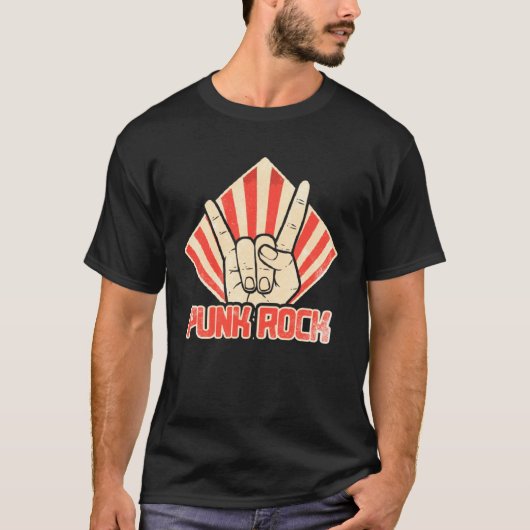 Punk Rock Music Retro Punkrock 9 T-Shirt (Vorderseite)