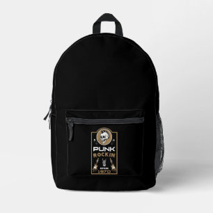 Punk Rock Musik Nostalgie seit 1970 Bedruckter Rucksack