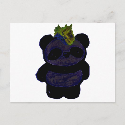 Punk Rock Panda 2 Postkarte (Vorderseite)