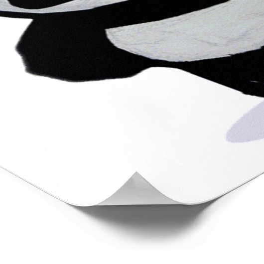 Punk Rock Panda Poster (Ecke)